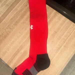 Under Armour Socks Ref Cushioned UA Team Over-the-Calf Logo Youth Small